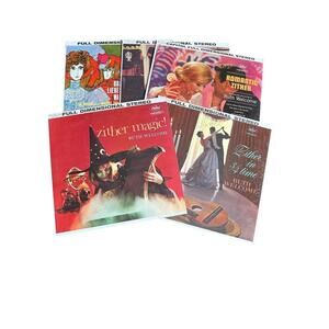 5 RUTH WELCOME Zither Records CAPITOL 12" LP 33 RPM Vintage Romantic 3/4 Time